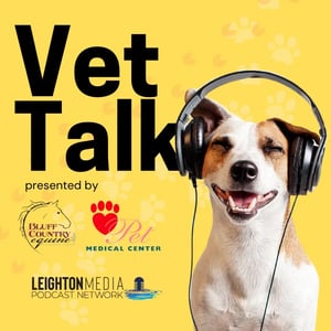 Vet talk podcast banner. 